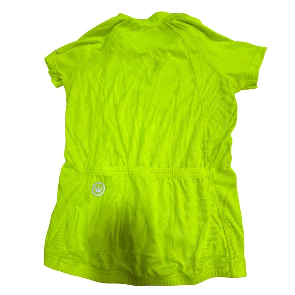 Canari Women’s large cycling jersey yellow bright high visibility biking - Picture 4 of 10